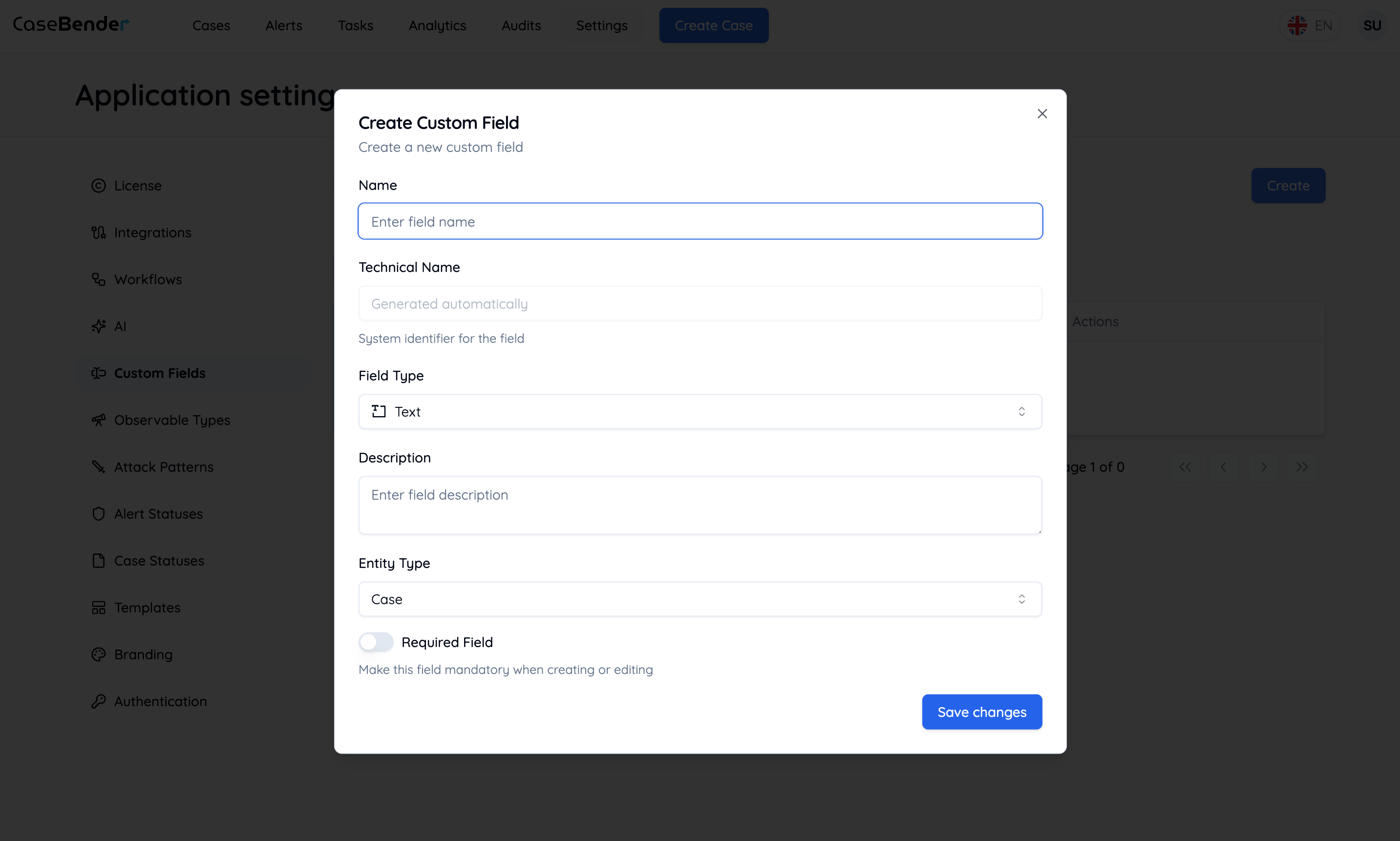 Create Custom Field Form Light