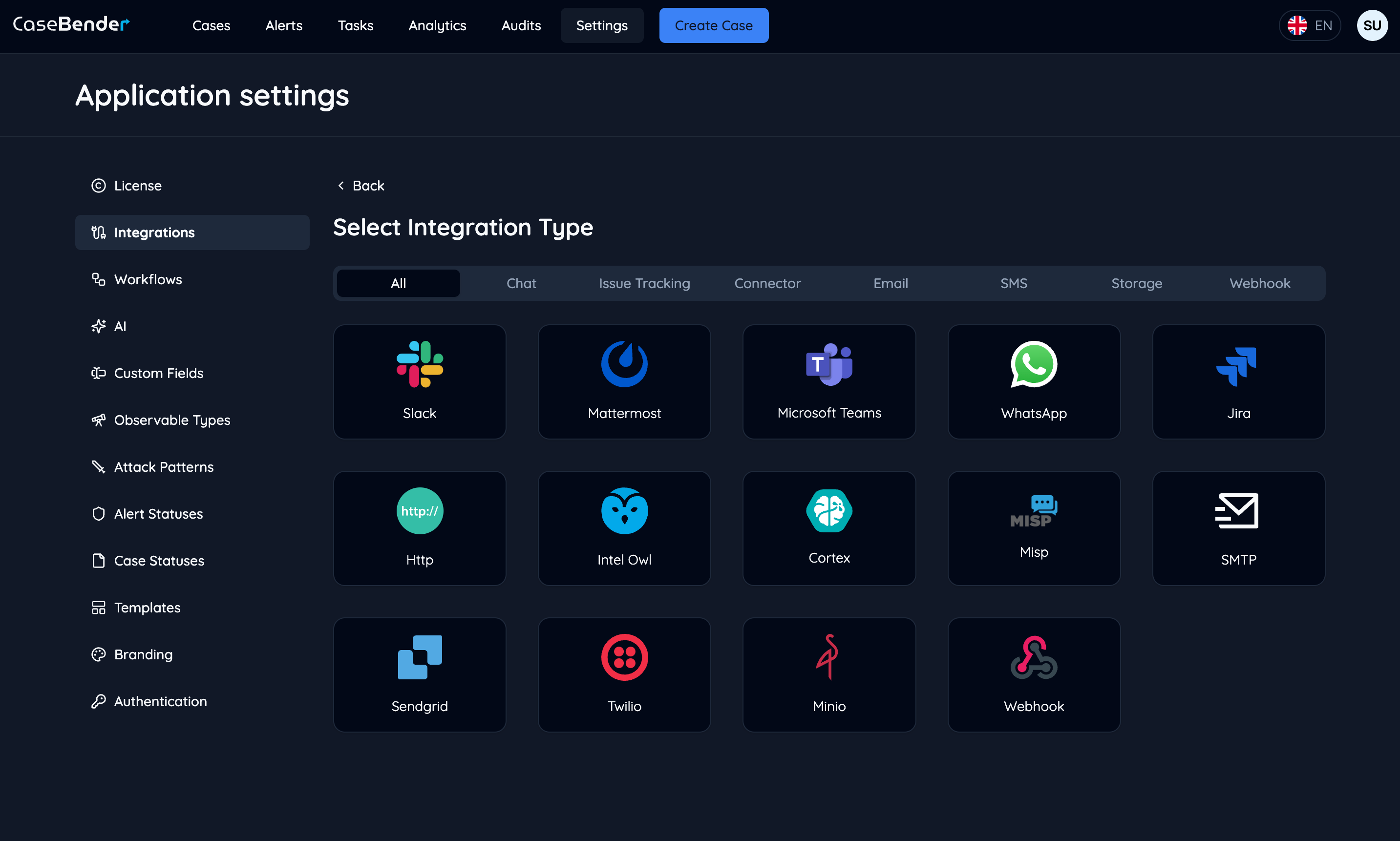 Available Integrations Dark