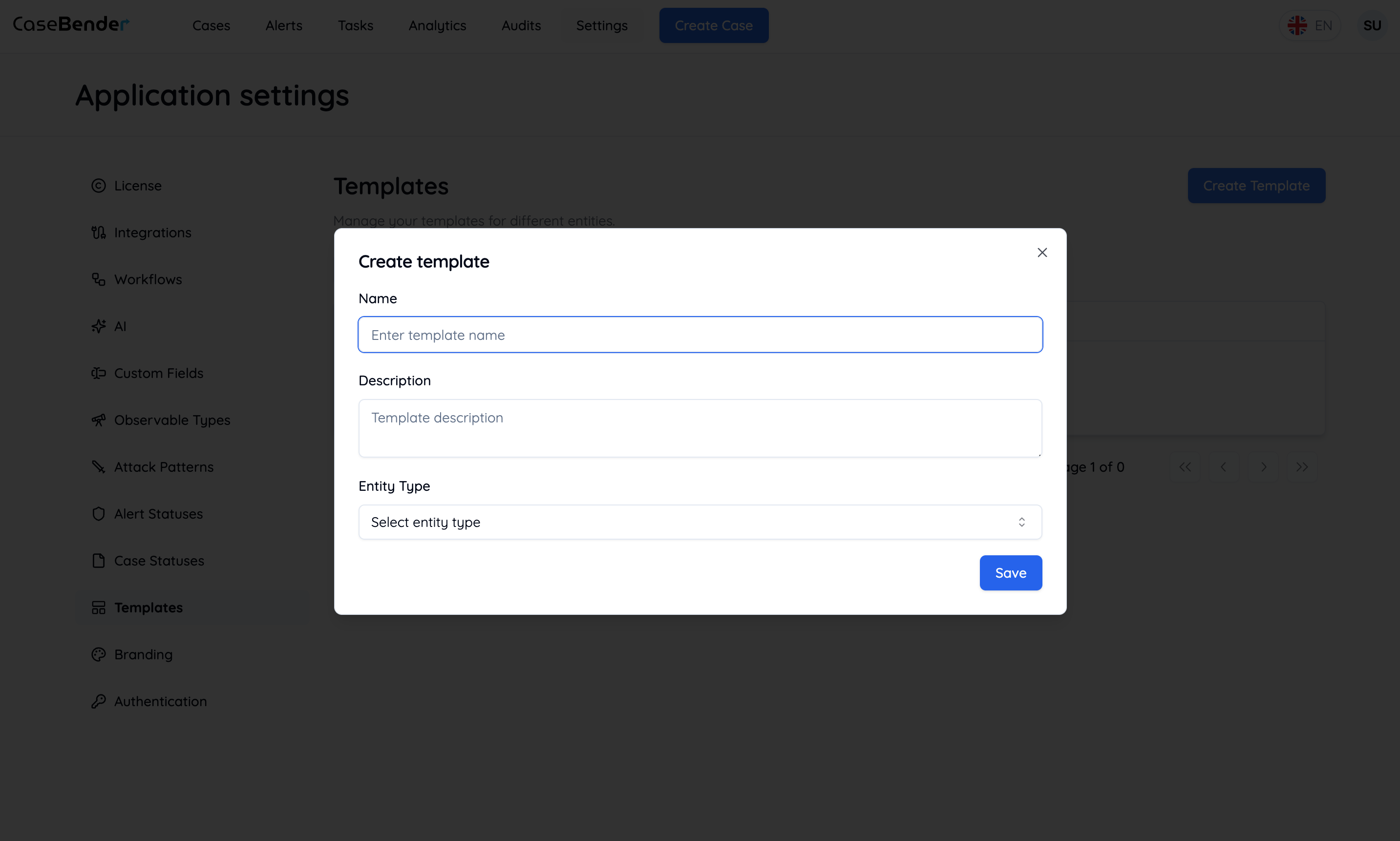 Create Template Form Light