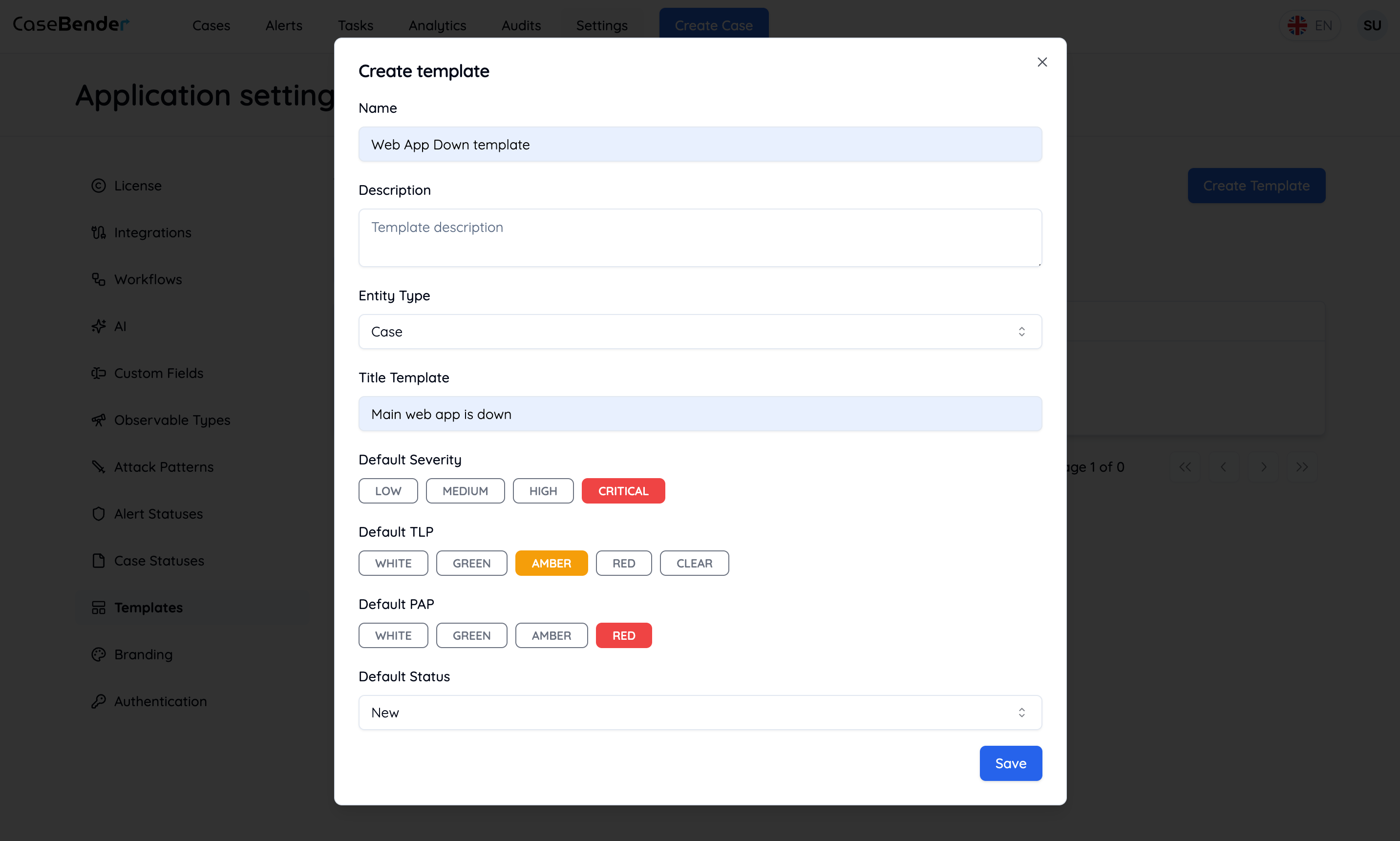 Template Configuration Light
