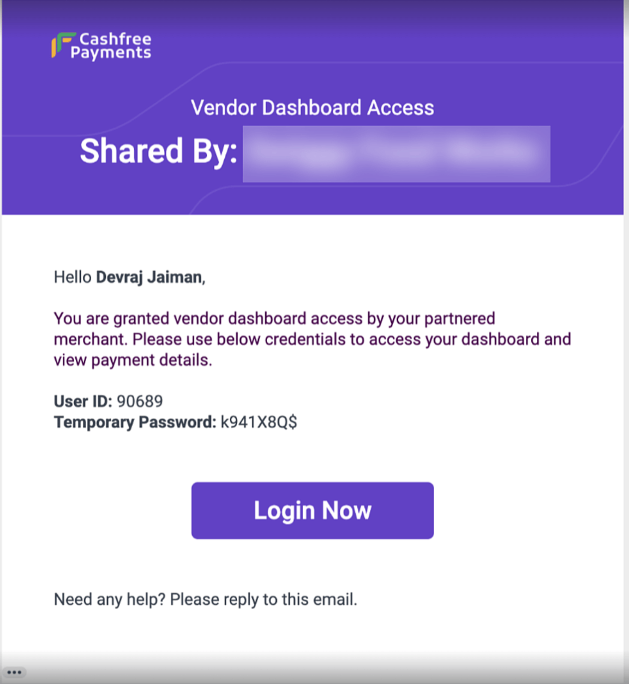 Vendor Dashboard
