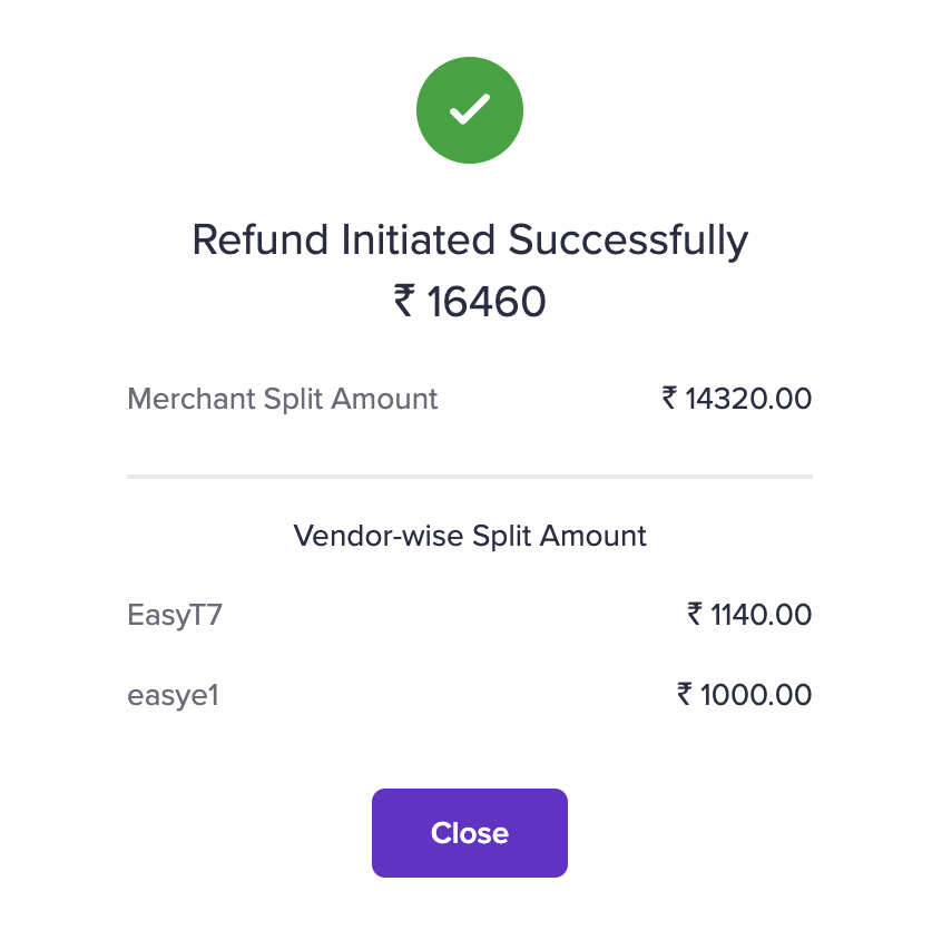 Initiate Easy Split Refunds | Cashfree Payments