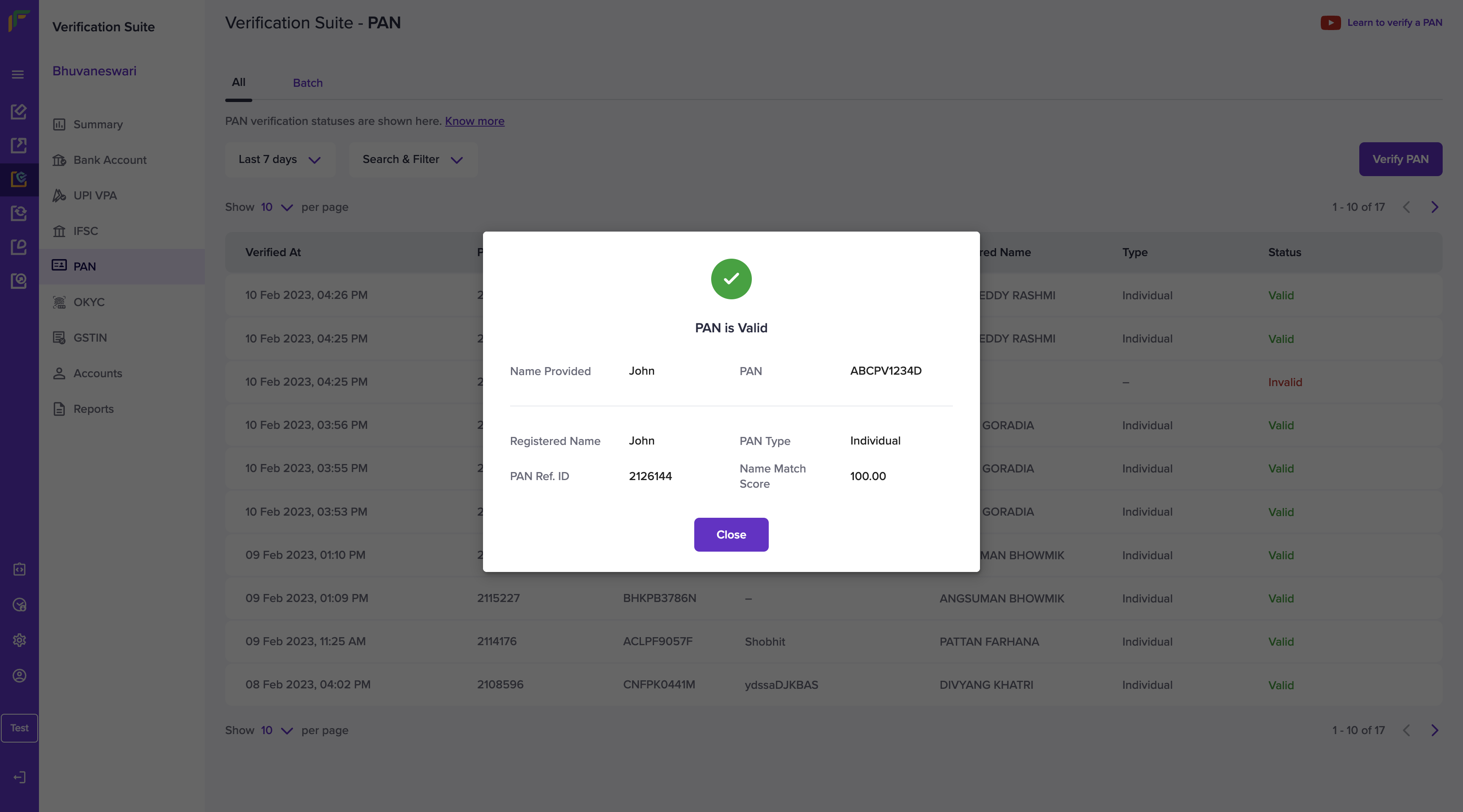 PAN Verification API | Cashfree Payments