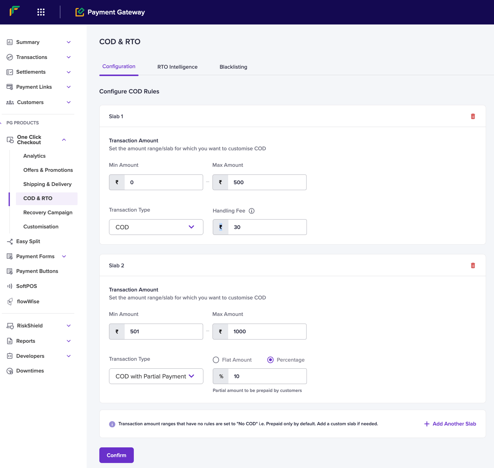 COD Rules and Fees | Cashfree Payments