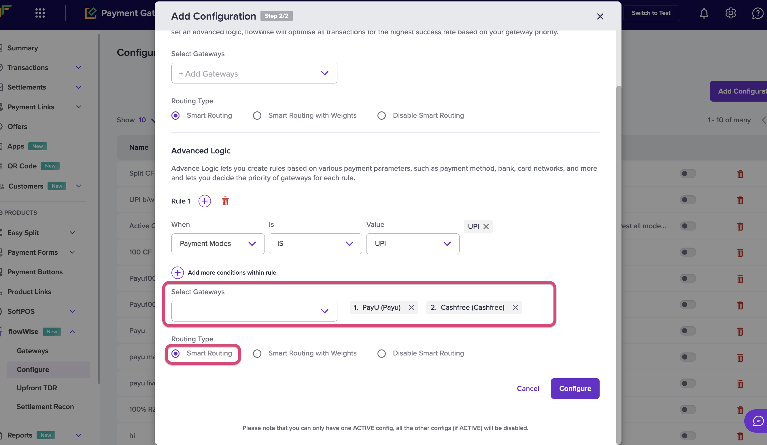 FlowWise Dynamic Routing | Cashfree Payments
