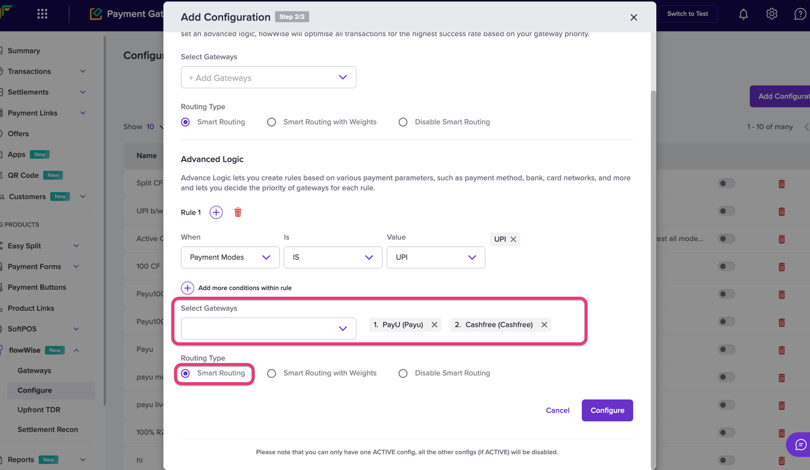 Dynamic Routing Agent Huawei FlowWise Dynamic Routing | Cashfree Payments