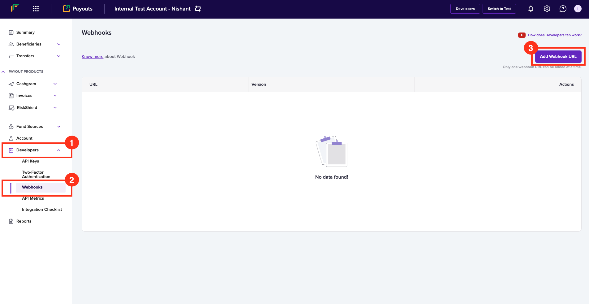 Payouts Webhooks v2 | Cashfree Payments