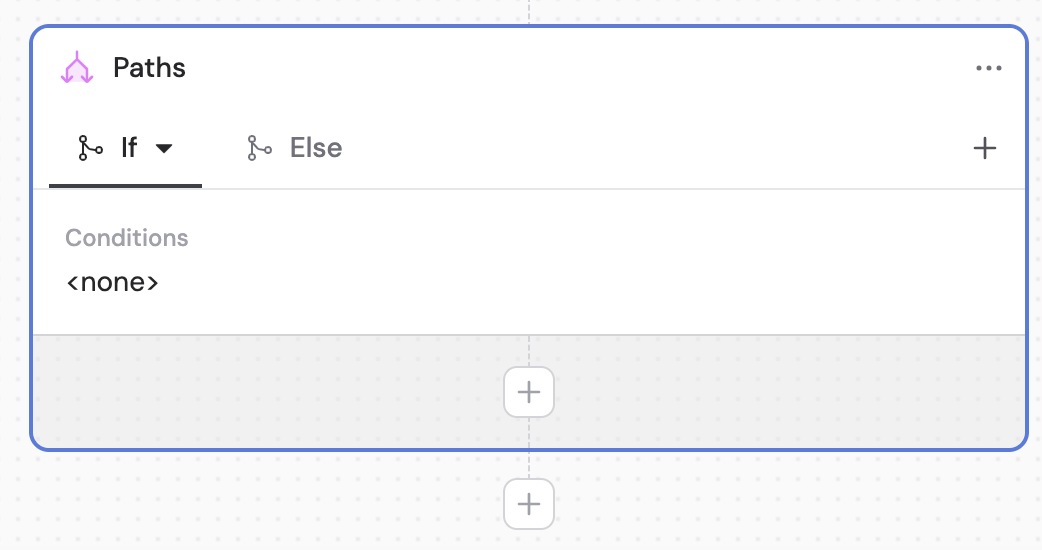 Action library with Paths selected