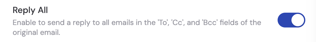 Reply All toggle option