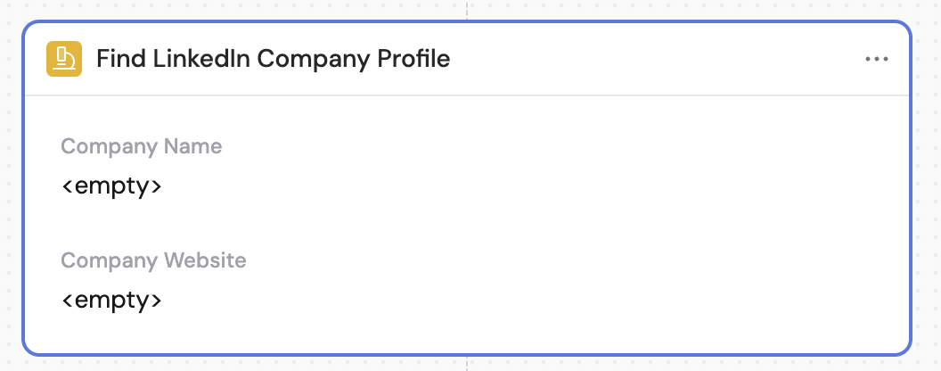 Action library with Research Agent selected
