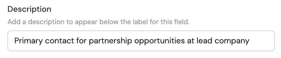 Advanced settings panel showing Description, Optional, and Accepts Multiple toggles
