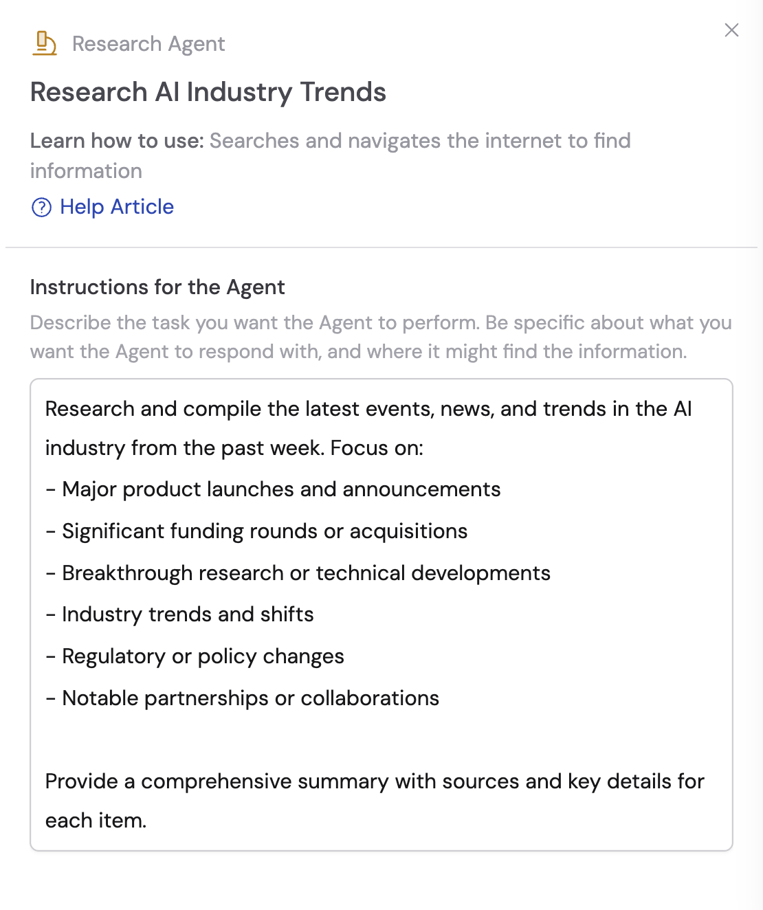 Action configuration sidebar showing prompt field, model selector, and input mappings