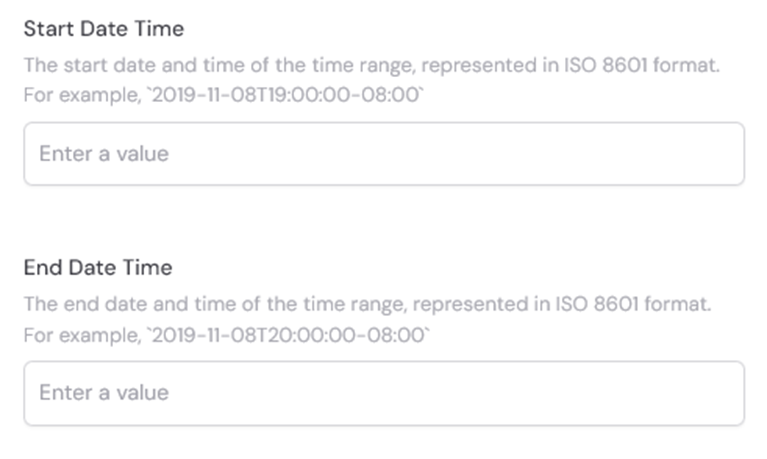 Time-based filter example for calendar events