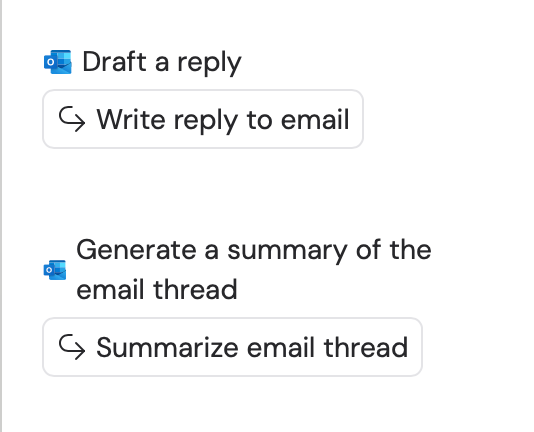 Cassidy chat panel showing a suggested reply prompt based on the email thread