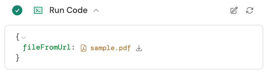 File output available as a variable in subsequent Workflow steps