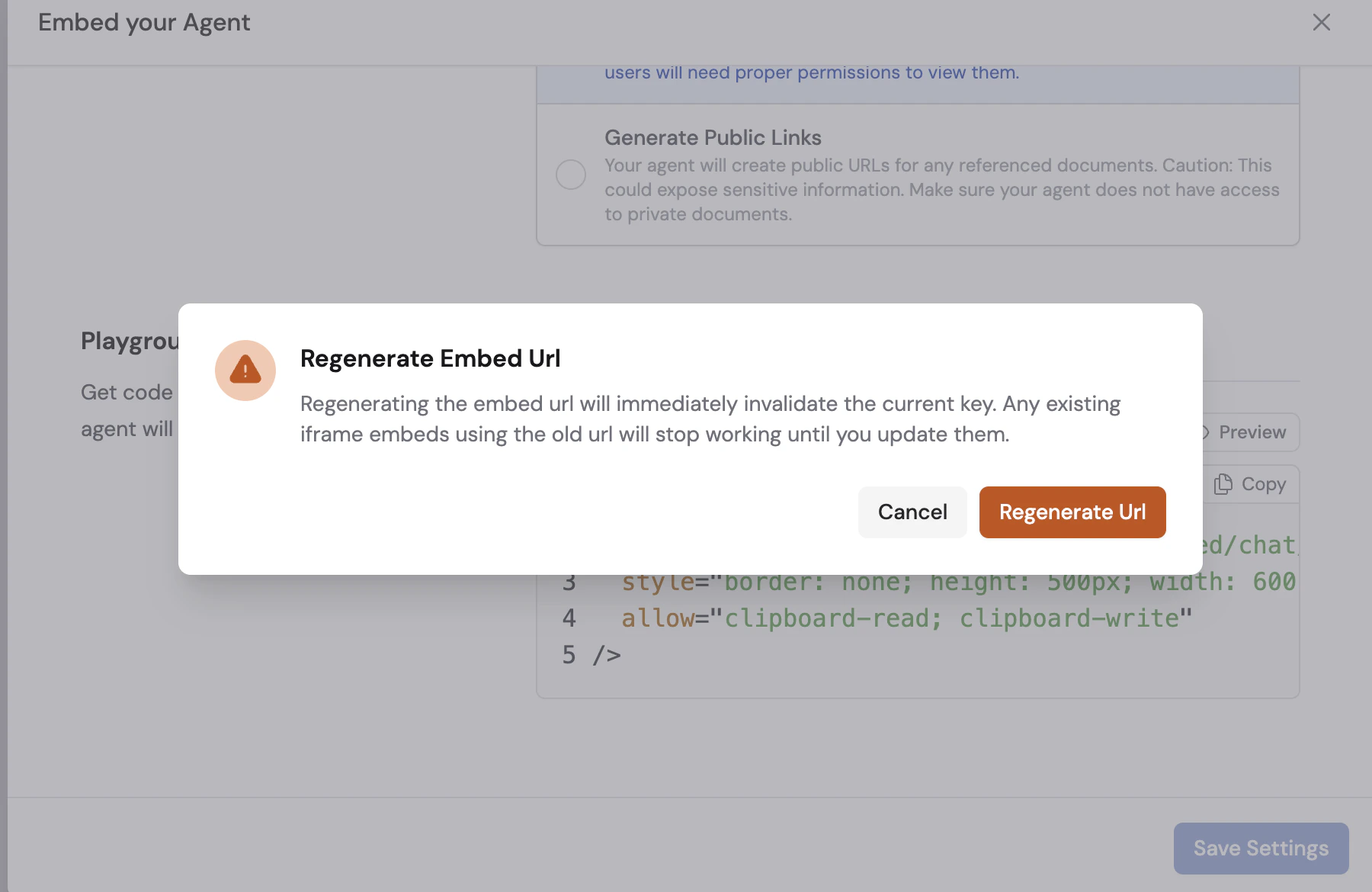 Preview of the modal chat overlay on a sample website