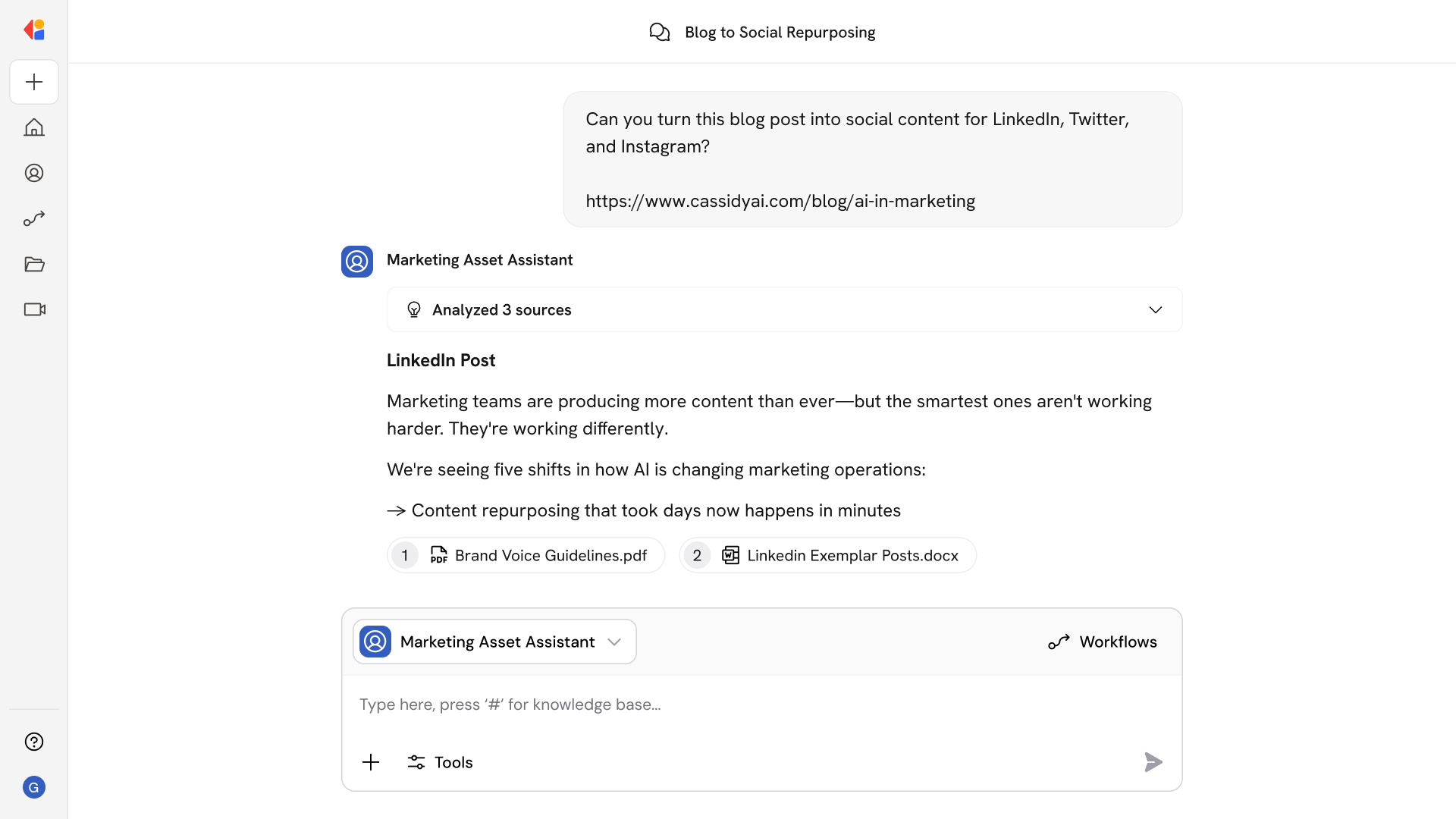 Marketing Content Reuse Engine