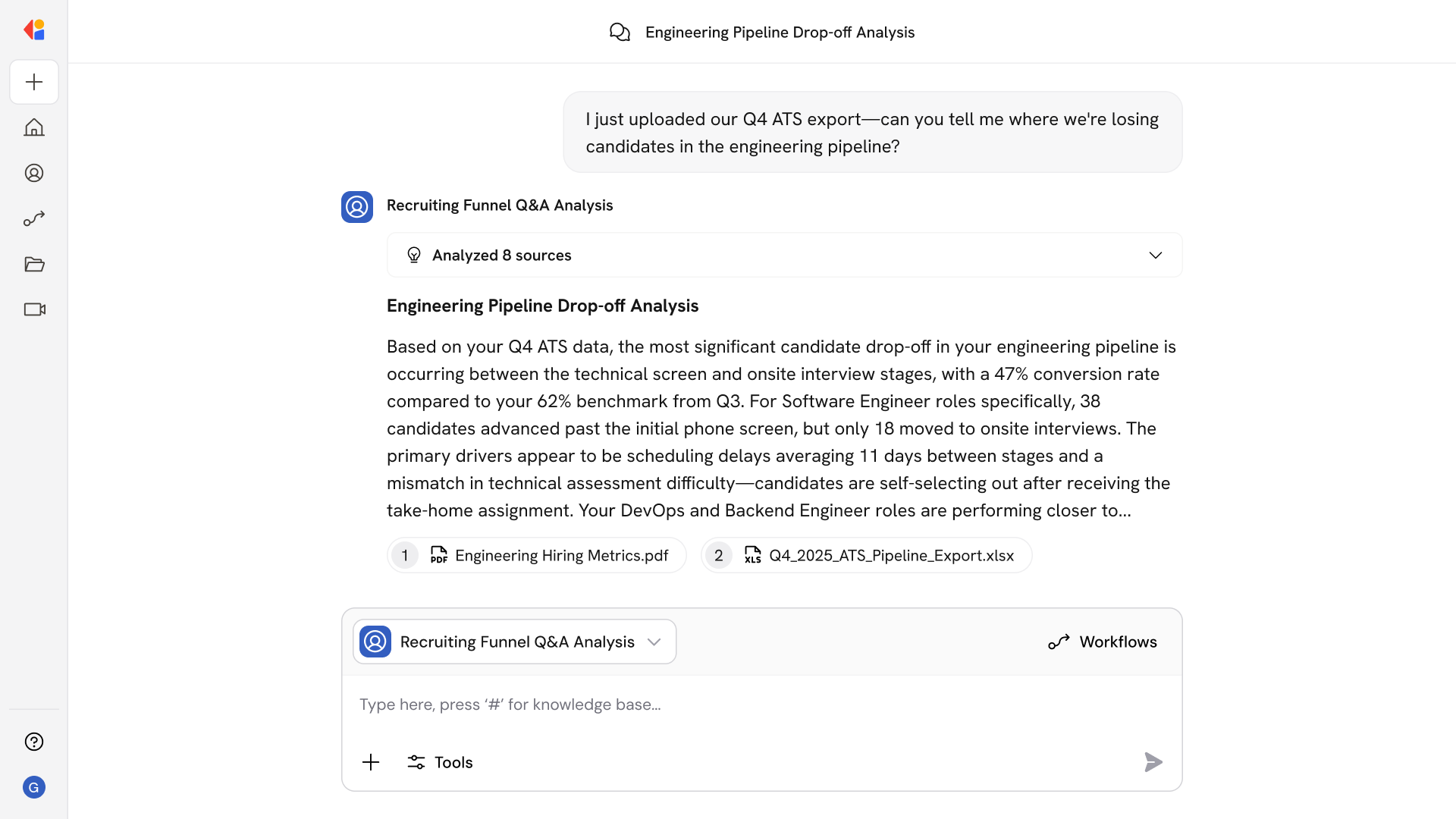 Recruiting Funnel Q&A Analysis