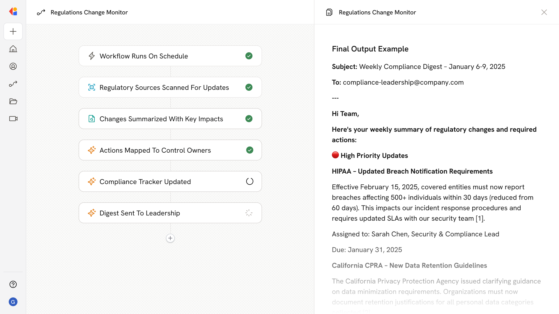 Regulatory Update Mapping