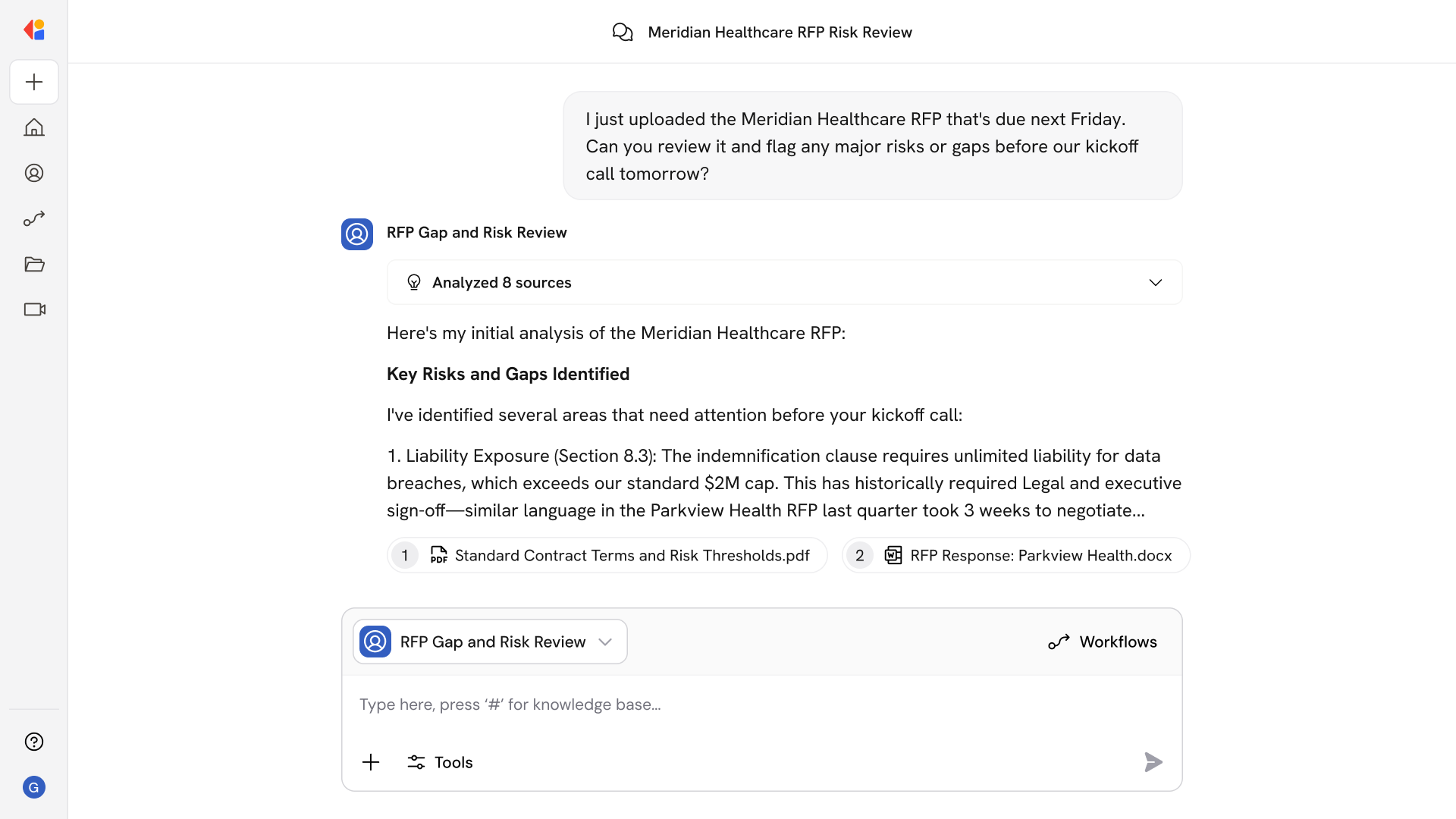 RFP Gap and Risk Review