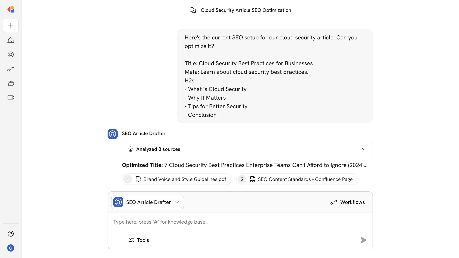 SEO Article Drafting