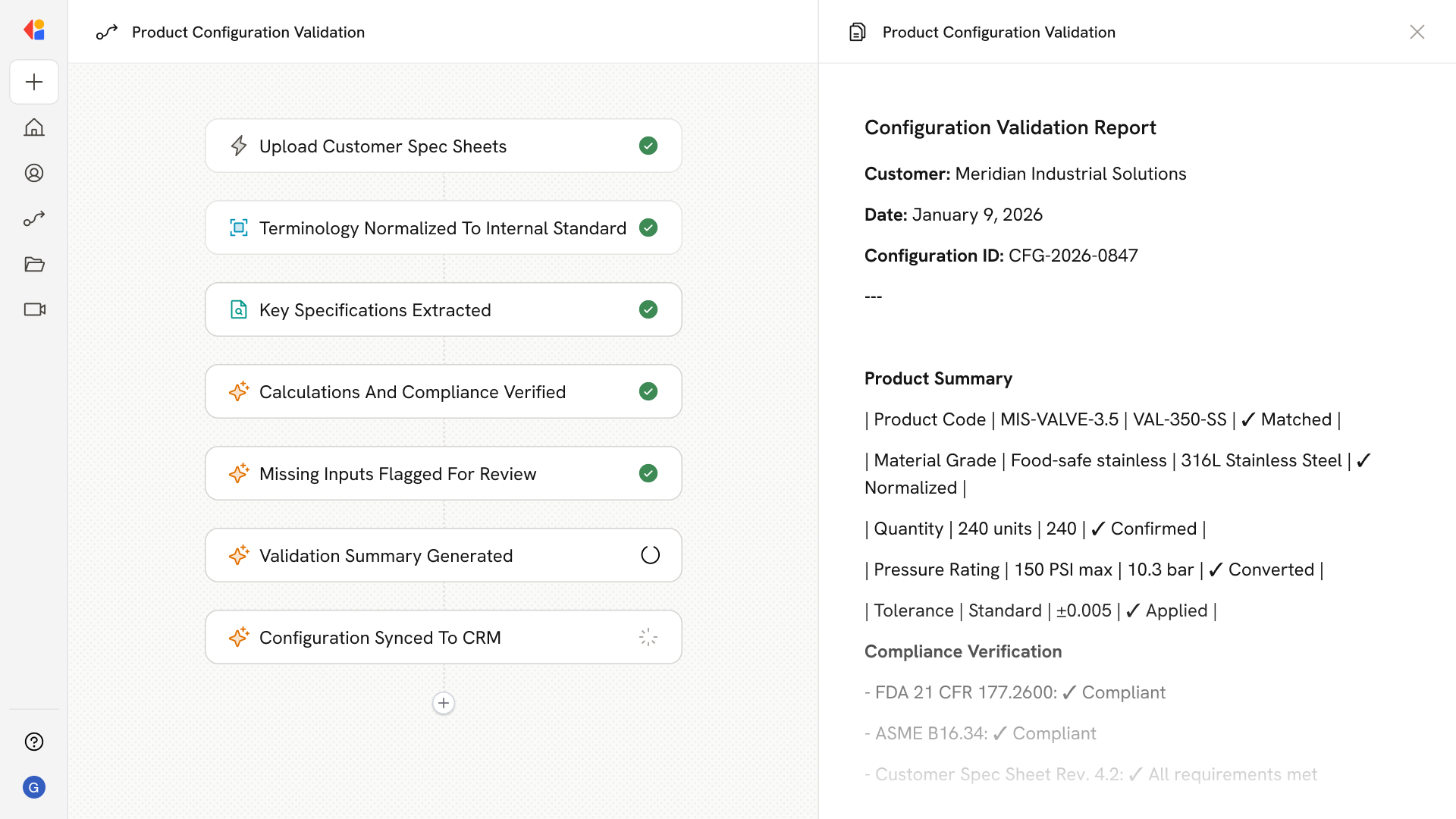 Spec Normalization and Compliance Selection