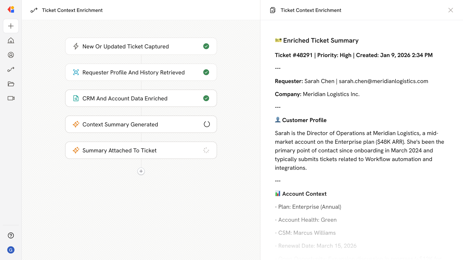 Ticket Context Enricher
