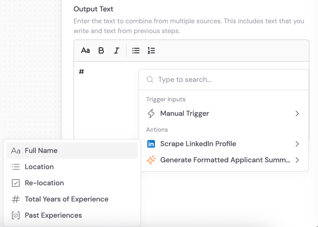 Structured Document Output Use structured output fields - Cassidy