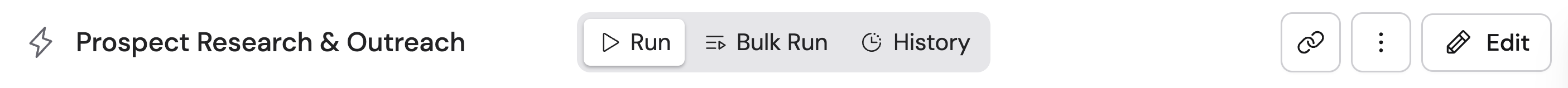 Workflow detail page with the Edit button highlighted in the top-right corner