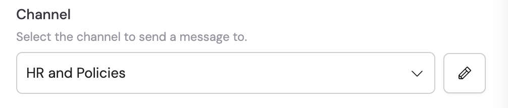 Channel selector field