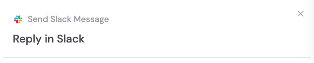 Renaming the Send Slack Message action