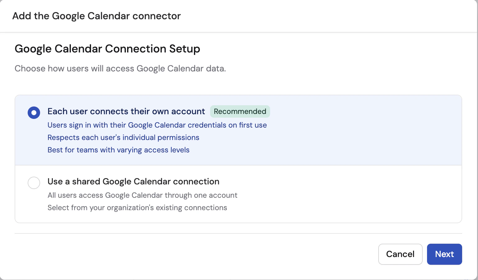 Individual Connection
