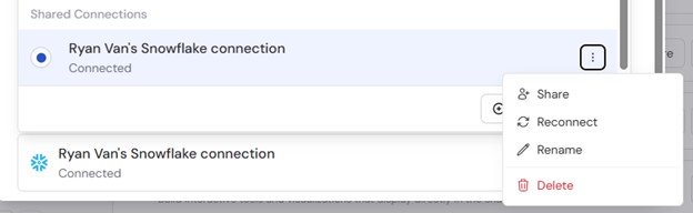 Shared connection configured and ready