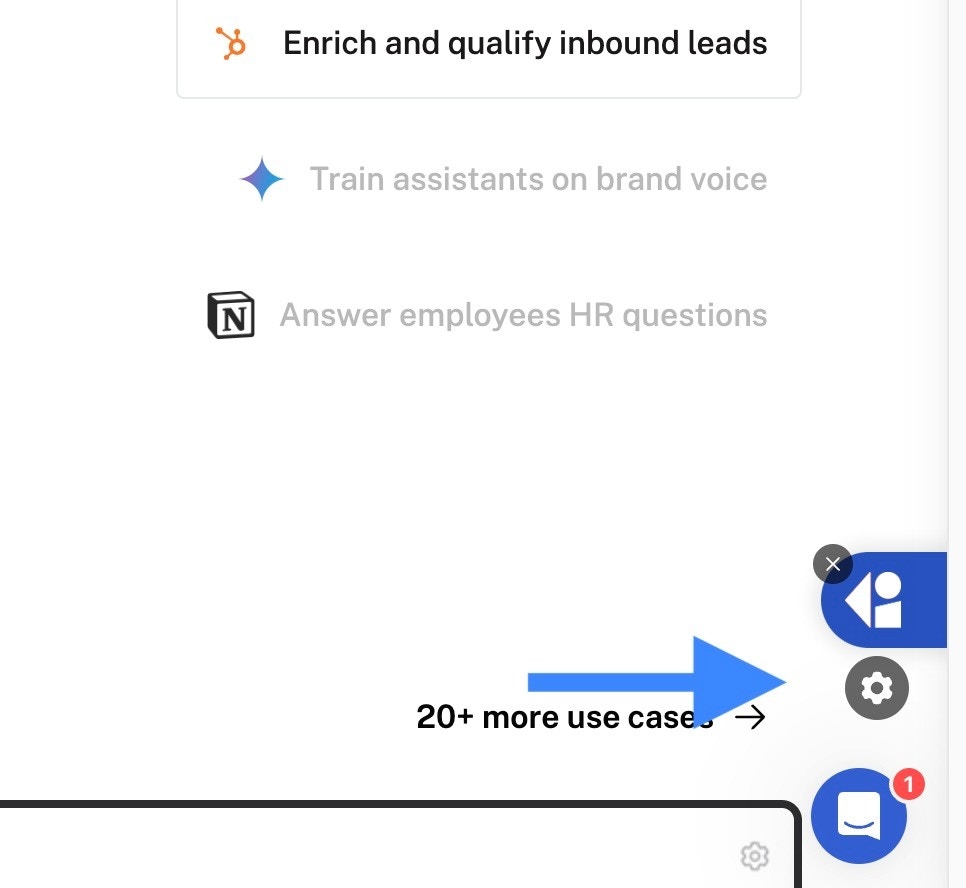 Cassidy tag in the bottom-right corner of the browser with the settings gear icon revealed on hover