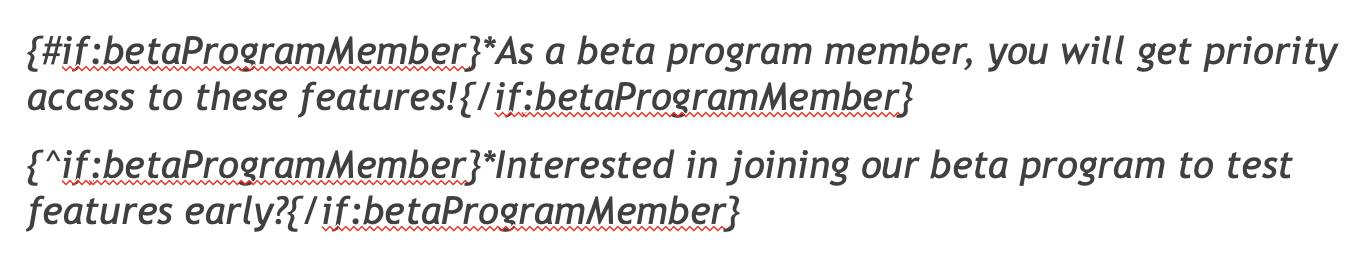 Conditional content in a PowerPoint template