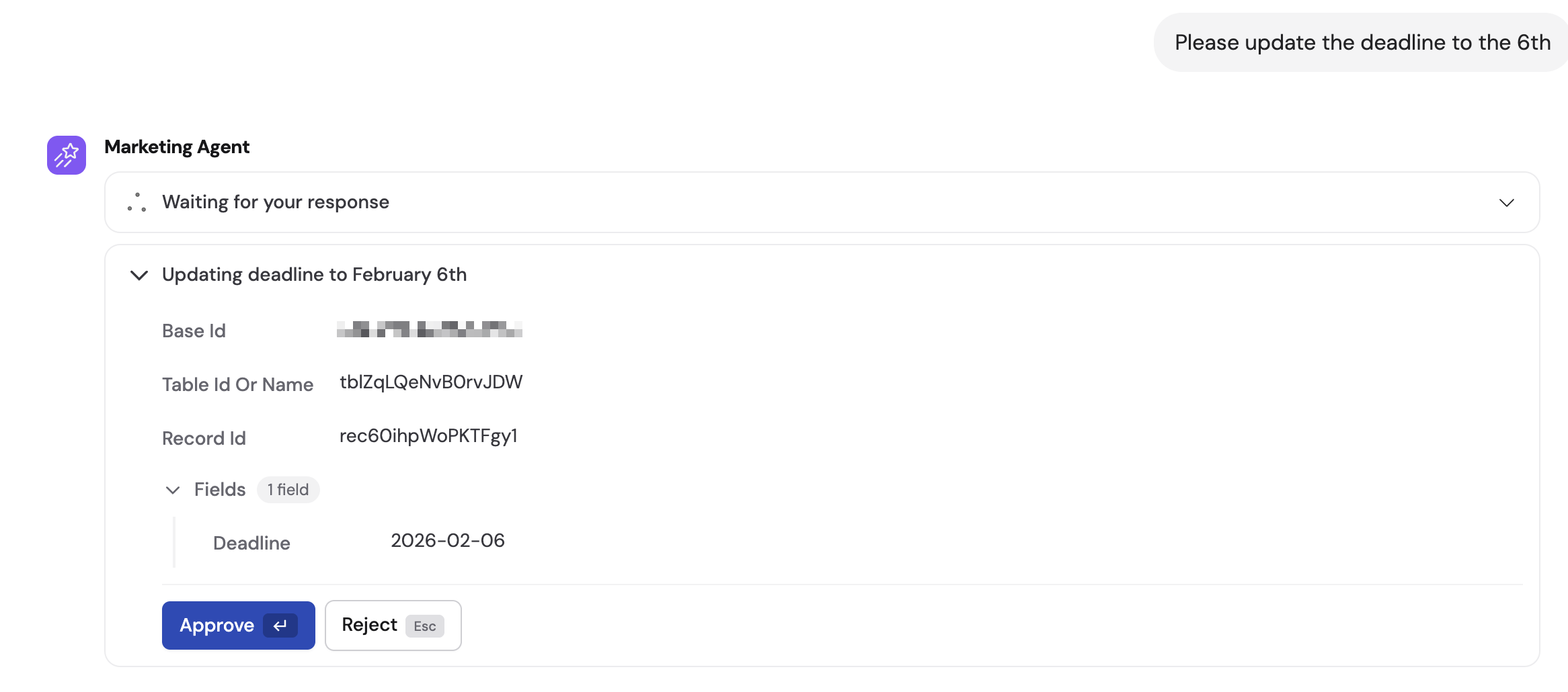 Airtable action showing No output data due to missing permissions