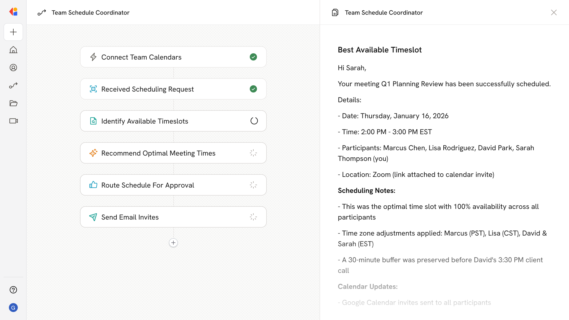 Automated Scheduling and Availability Tracking