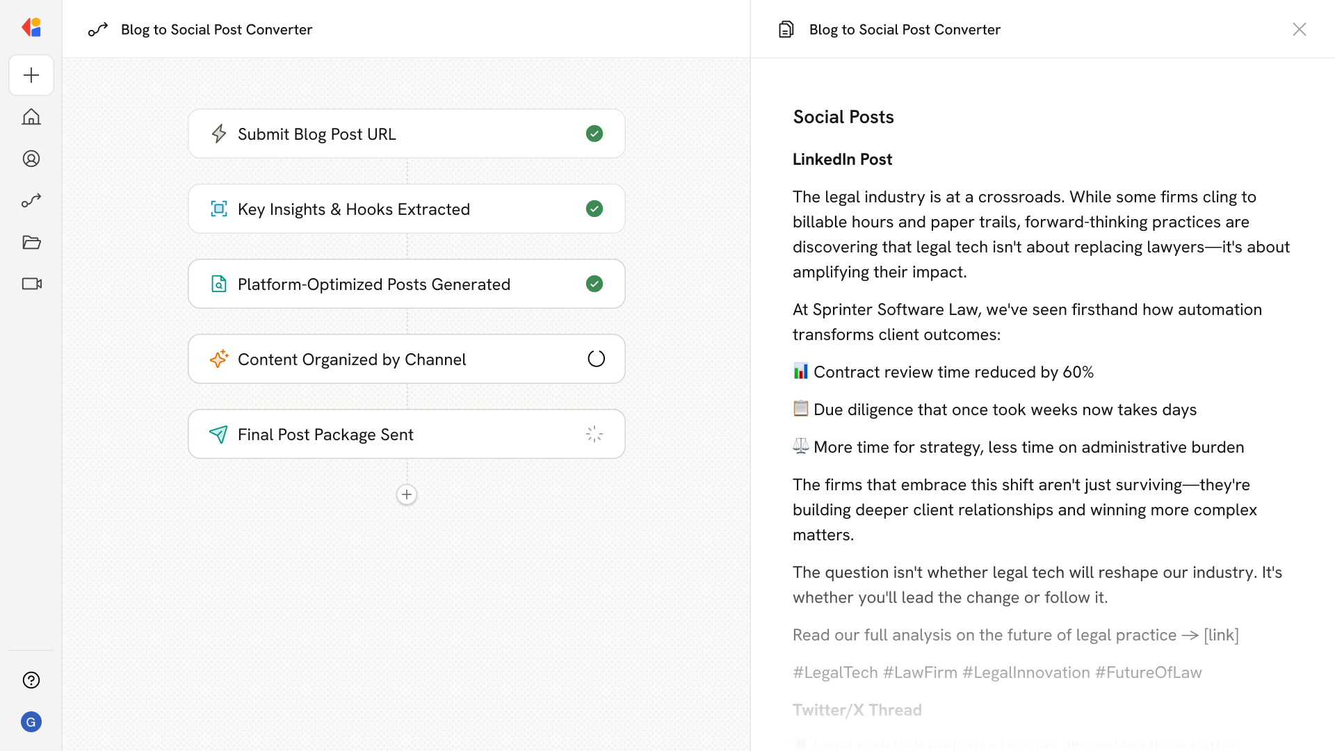 Blog to Social Converter