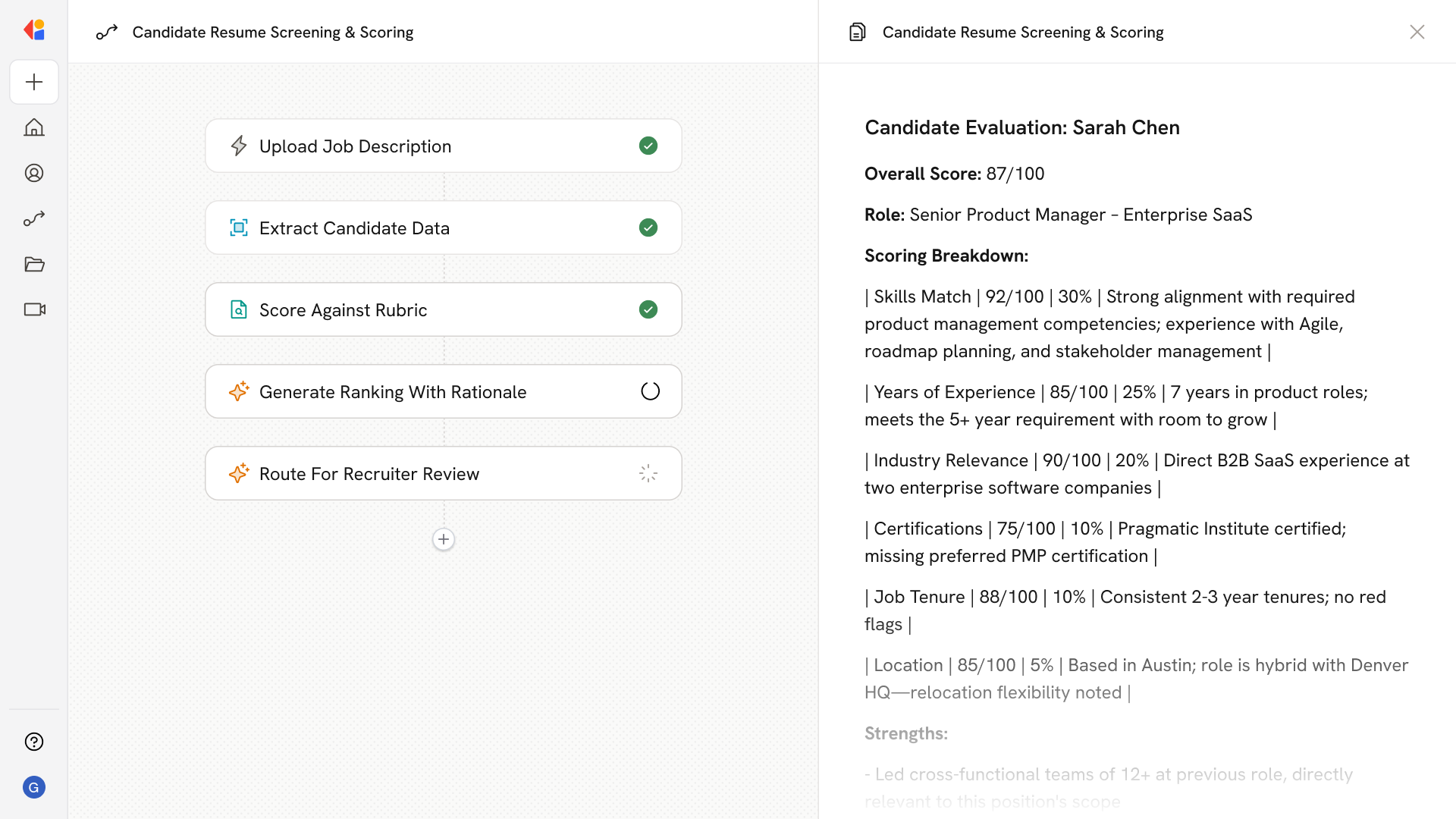 Candidate Resume Screening and Scoring