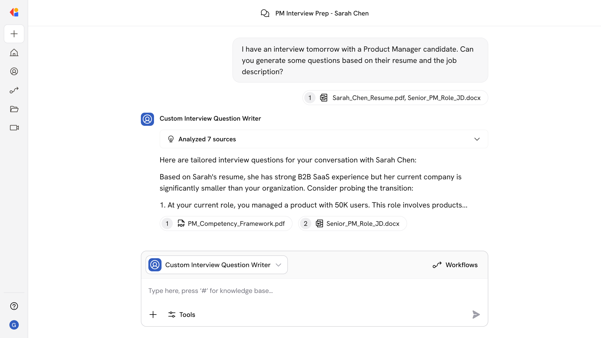 Custom Interview Question Writer