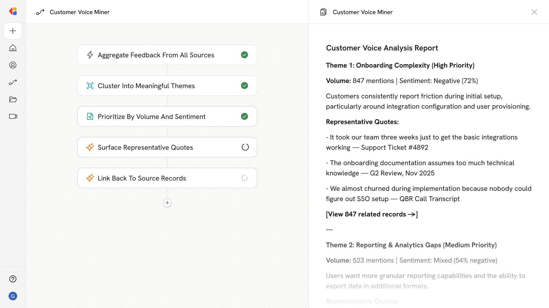 Customer Voice Miner
