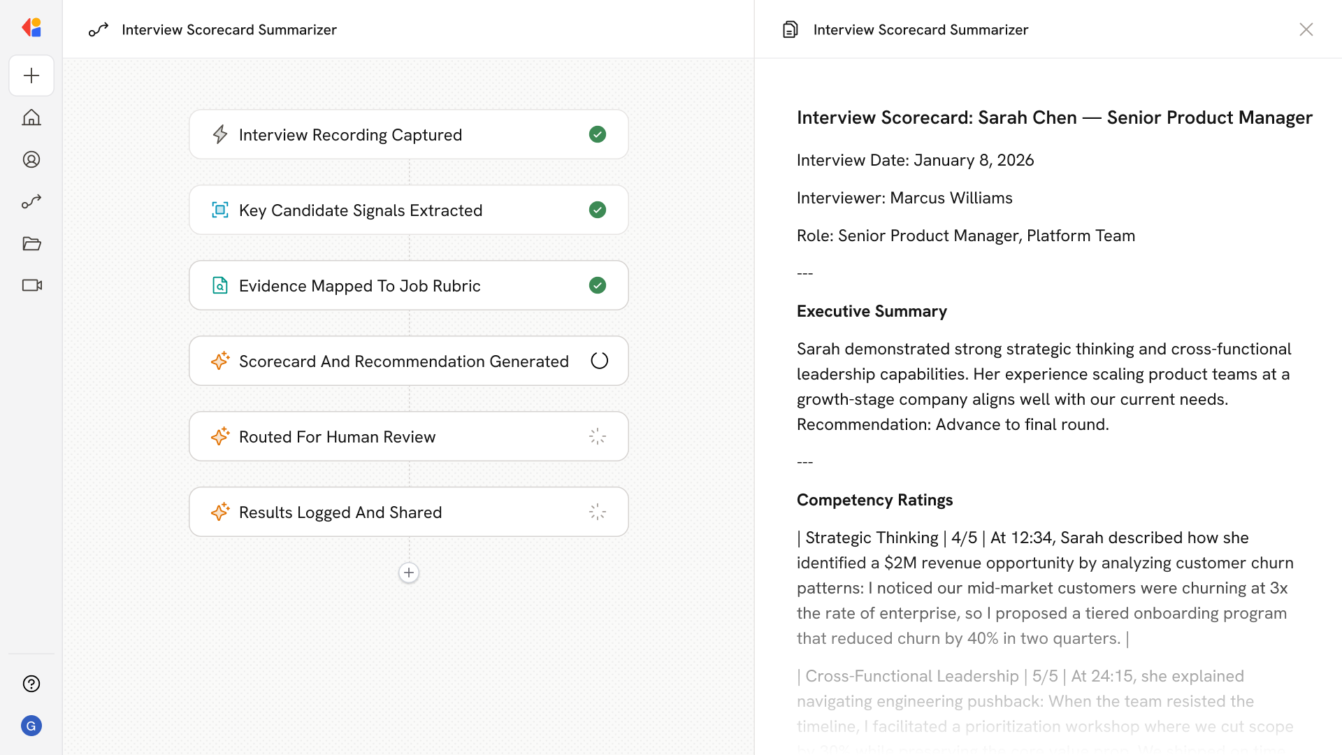 Interview Scorecard Summarizer