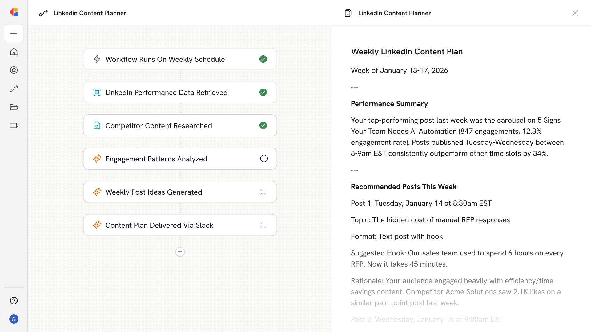 LinkedIn Content Planner - Cassidy