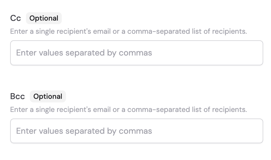 Optional fields expanded