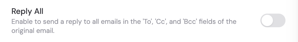 Reply All toggle option
