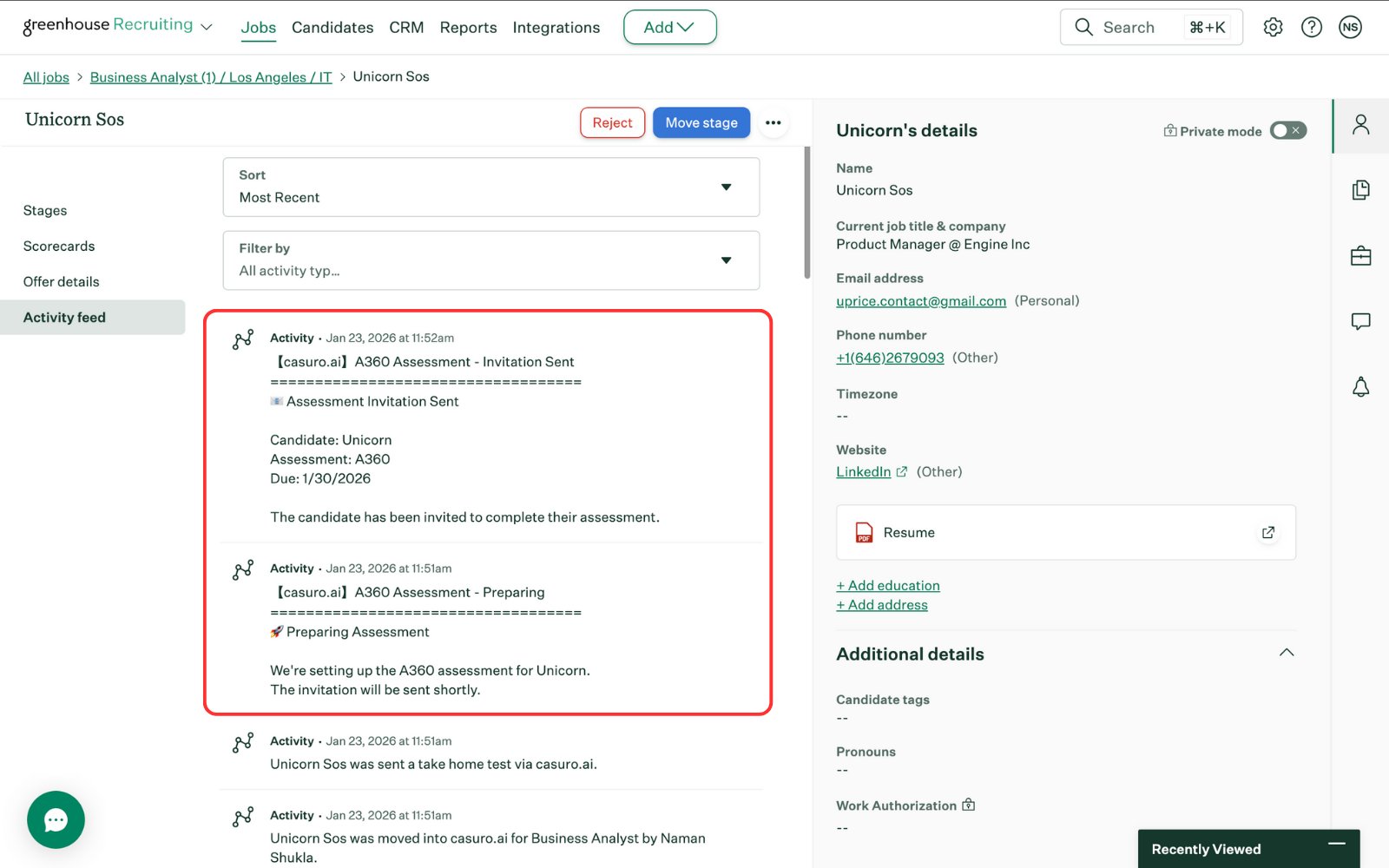 Activity Notifications