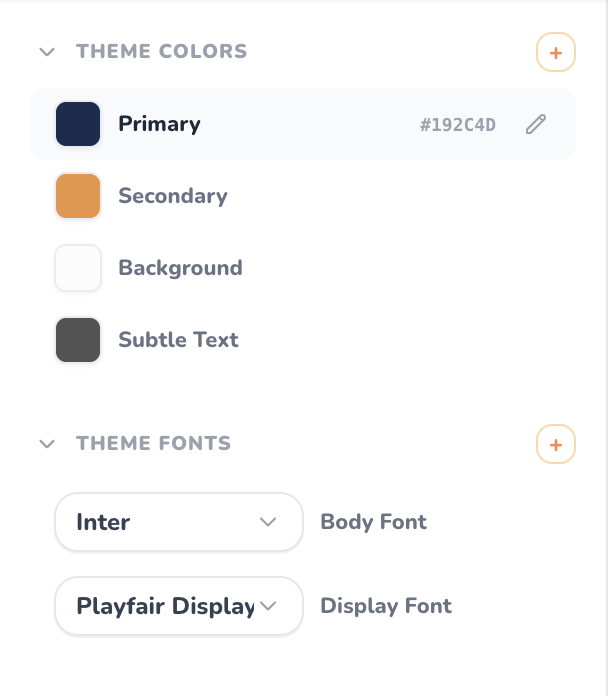 Theme Variables Light Mode