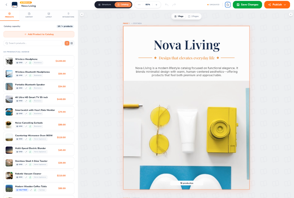 Catalog Editor Light Mode