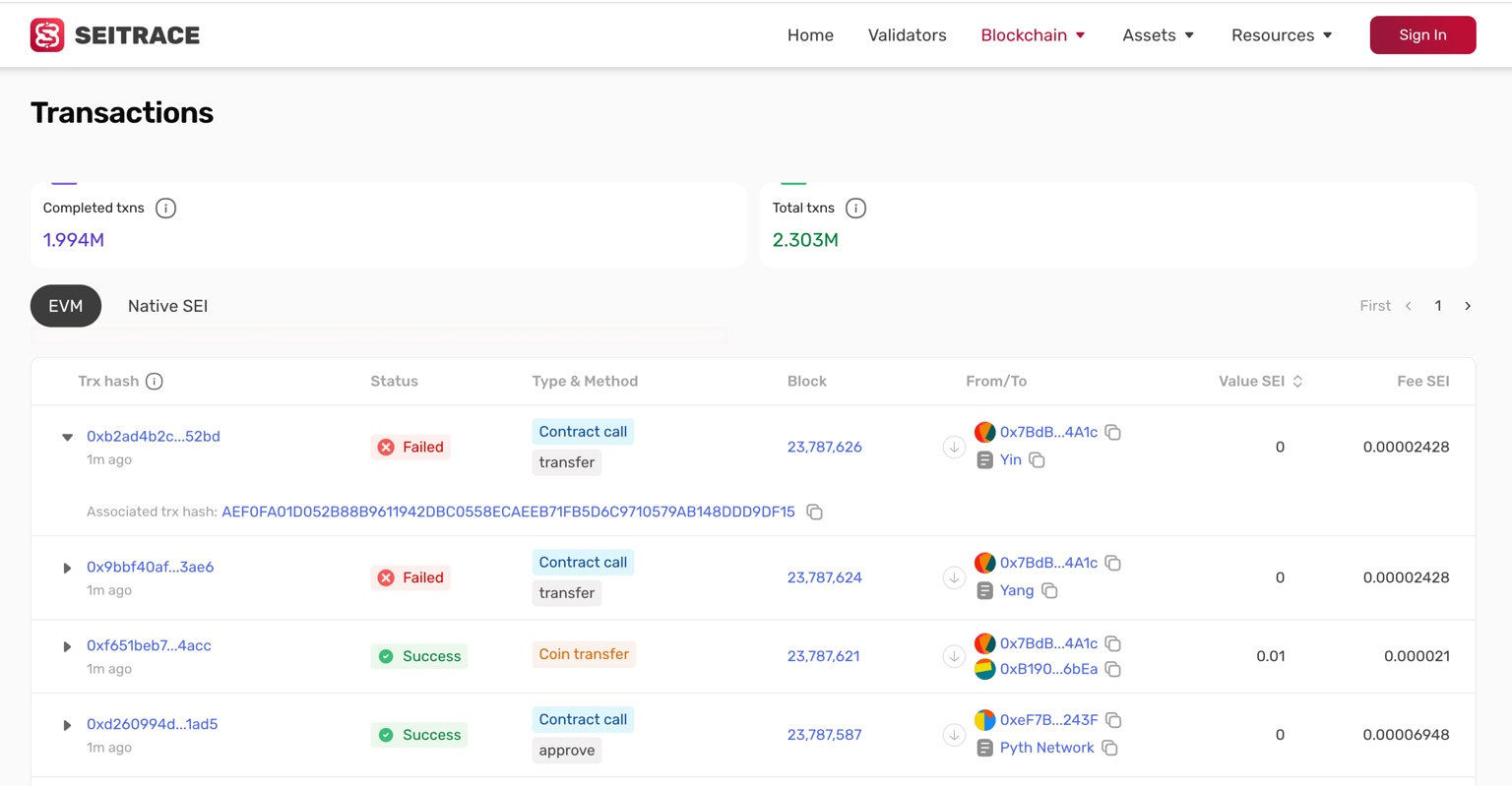 Transaction List Avi
