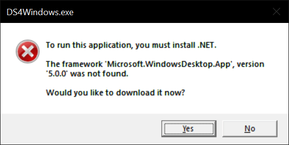 .NET error prompt
